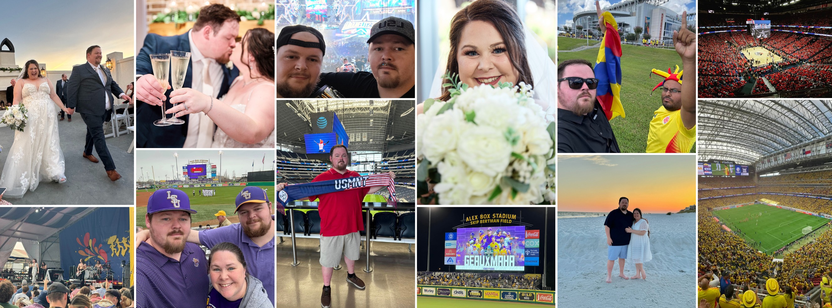Chris at sporting events and life moments